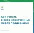 Как узнать о всех назначенных мерах поддержки? - Городской округ Воскресенск