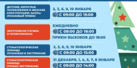 График работы медорганизаций в новогодние праздники! - Городской округ Воскресенск