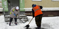 В Воскресенске устраняют последствия снегопада - Городской округ Воскресенск
