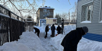 Работники учреждений культуры Воскресенска вышли на уборку снега - Городской округ Воскресенск